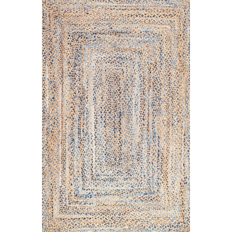 Mistana Destrie Hand Braided Denim Blue Area Rug Reviews Wayfair Destrie Hand Braided Denim Blue Area Rug