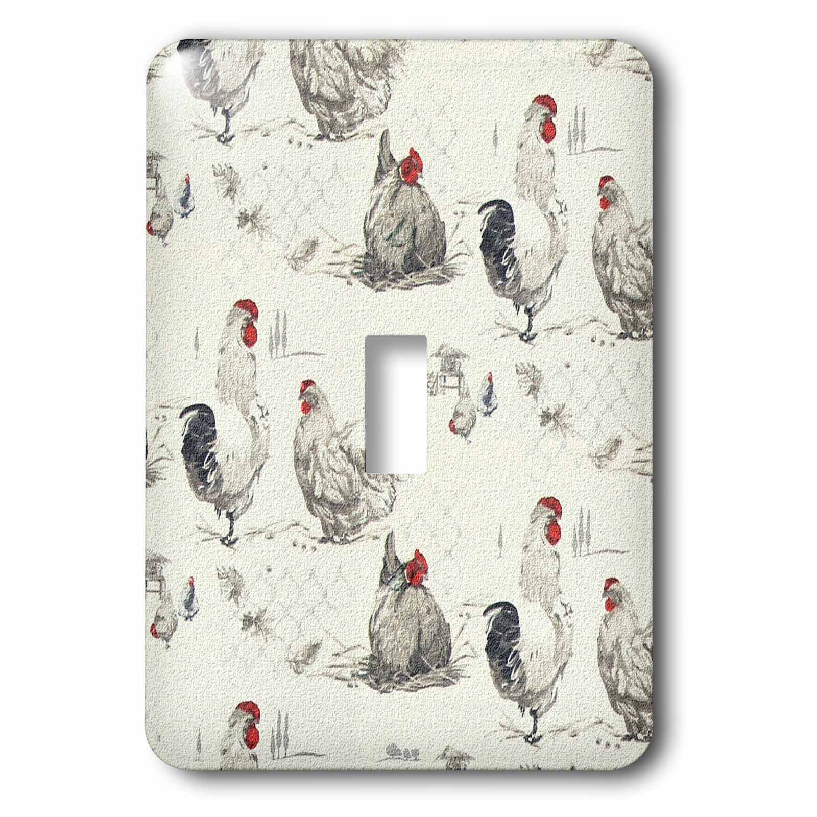 3drose Rooster Chicken Country Farm 1 Gang Toggle Light Switch Wall Plate Wayfair