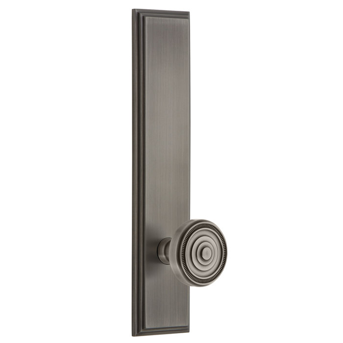 Soleil Double Dummy Door Knob With Carre Plate