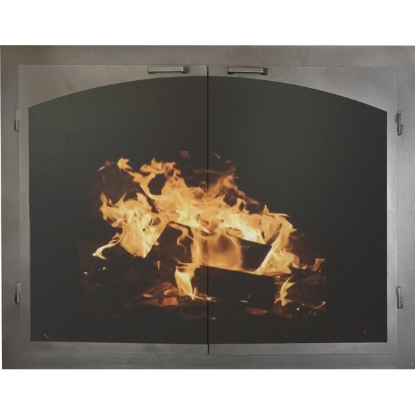 Elegant Series Cabinet Style Steel Fireplace Door By Ironhaus, Inc.