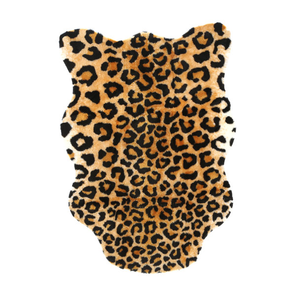 Animal Black/Brown Leopard Area Rug by Walk On Me
