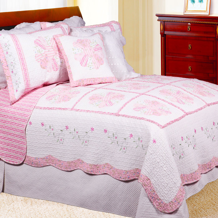 August Grove Park Ridge Daisy Field Quilt Set Reviews Wayfair