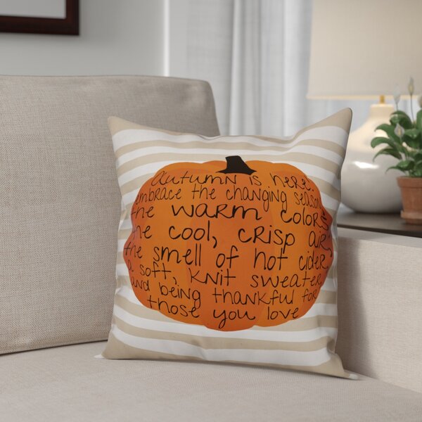 Embrace Autumn Throw Pillow by The Holiday Aisle