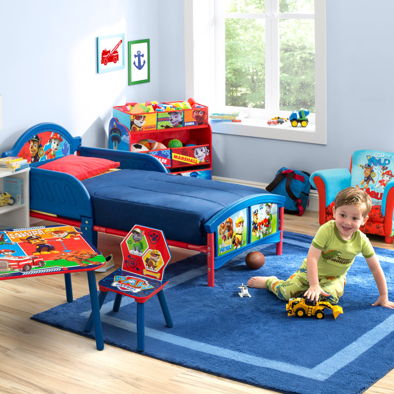 DeltaChildren Bett Paw Patrol mit 2 Geländern, 77 cm x 145 ...