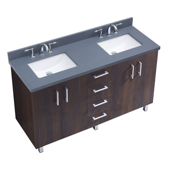 IN Series 60 Double Bathroom Vanity Set by InFurniture