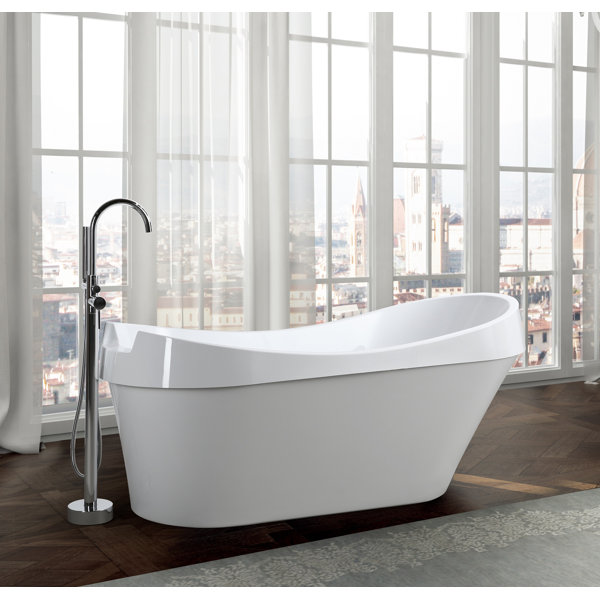 Barletta 69 x 31 Freestanding Soaking Bathtub by Bellaterra Home