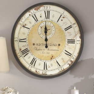 Oversized Wall Clocks You Ll Love Wayfair Oversized Haverstraw 32 Wall Clock