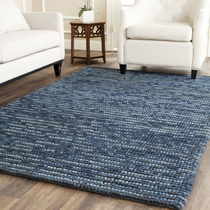 Mistana Makhi Hand Knotted Dark Blue Area Rug Reviews Wayfair Makhi Hand Knotted Dark Blue Area Rug