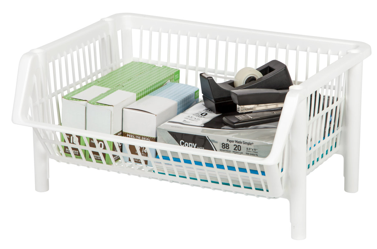 IRIS Jumbo Stacking Basket & Reviews Wayfair