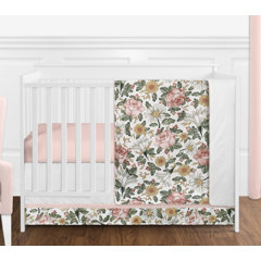 blush pink nursery bedding