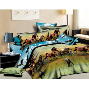 Egyptian Cotton Microfiber Sheet Set Wayfair Horse 4 Piece Sheet Set
