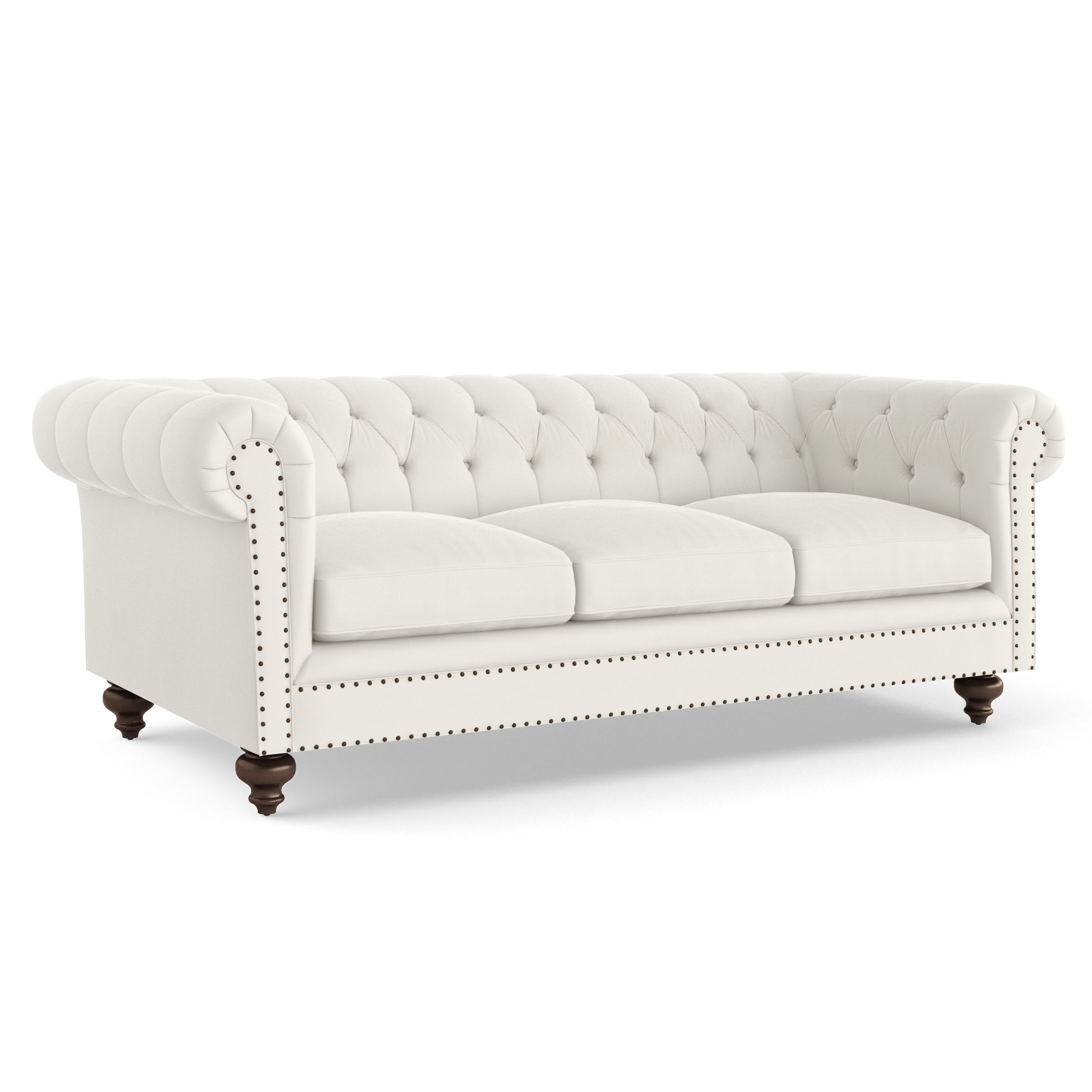 Darby Home Co Kavya Chesterfield 95 Rolled Arm Sofa Reviews Darby Home Co Kavya Chesterfield 95