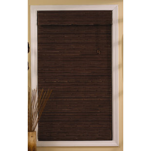 Outdoor Bamboo Patio Blinds Wayfair Justina Outdoor Bamboo Roman Shade