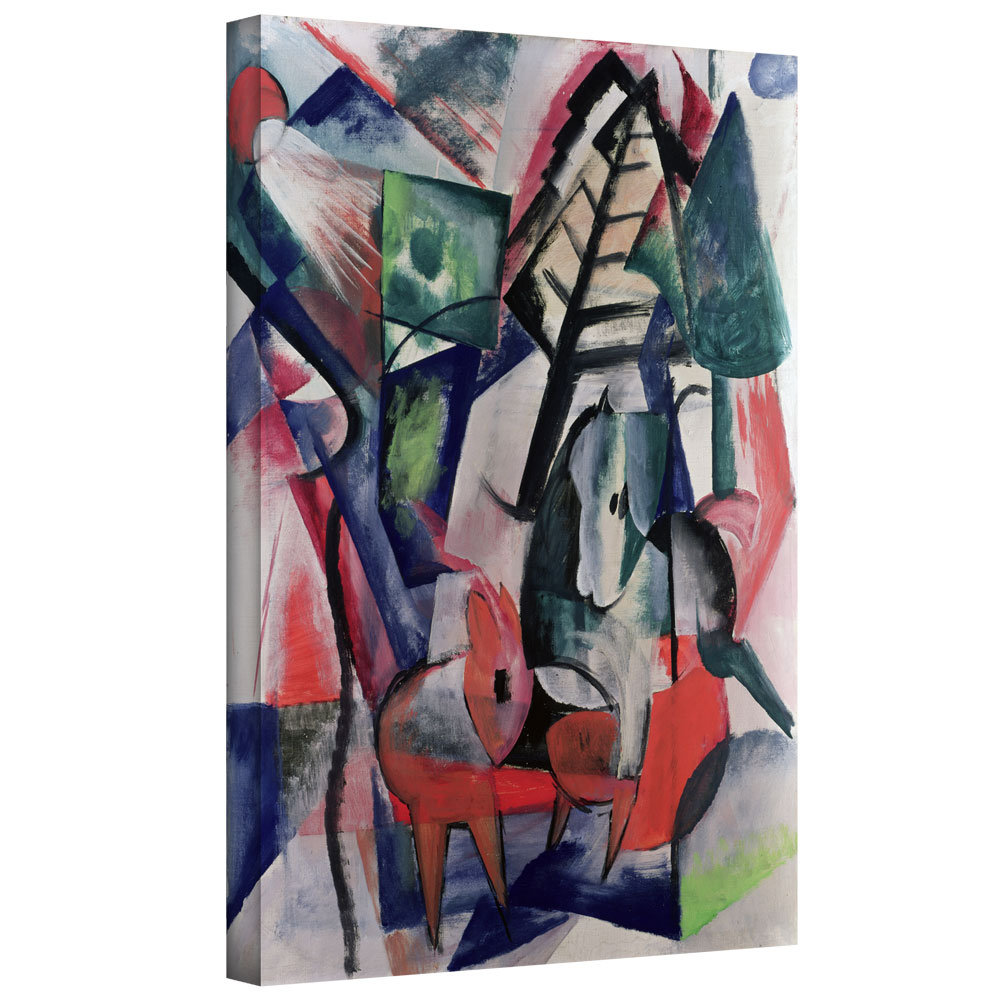 Cows under Trees by Franz Marc Giclee Canvas Print Repro