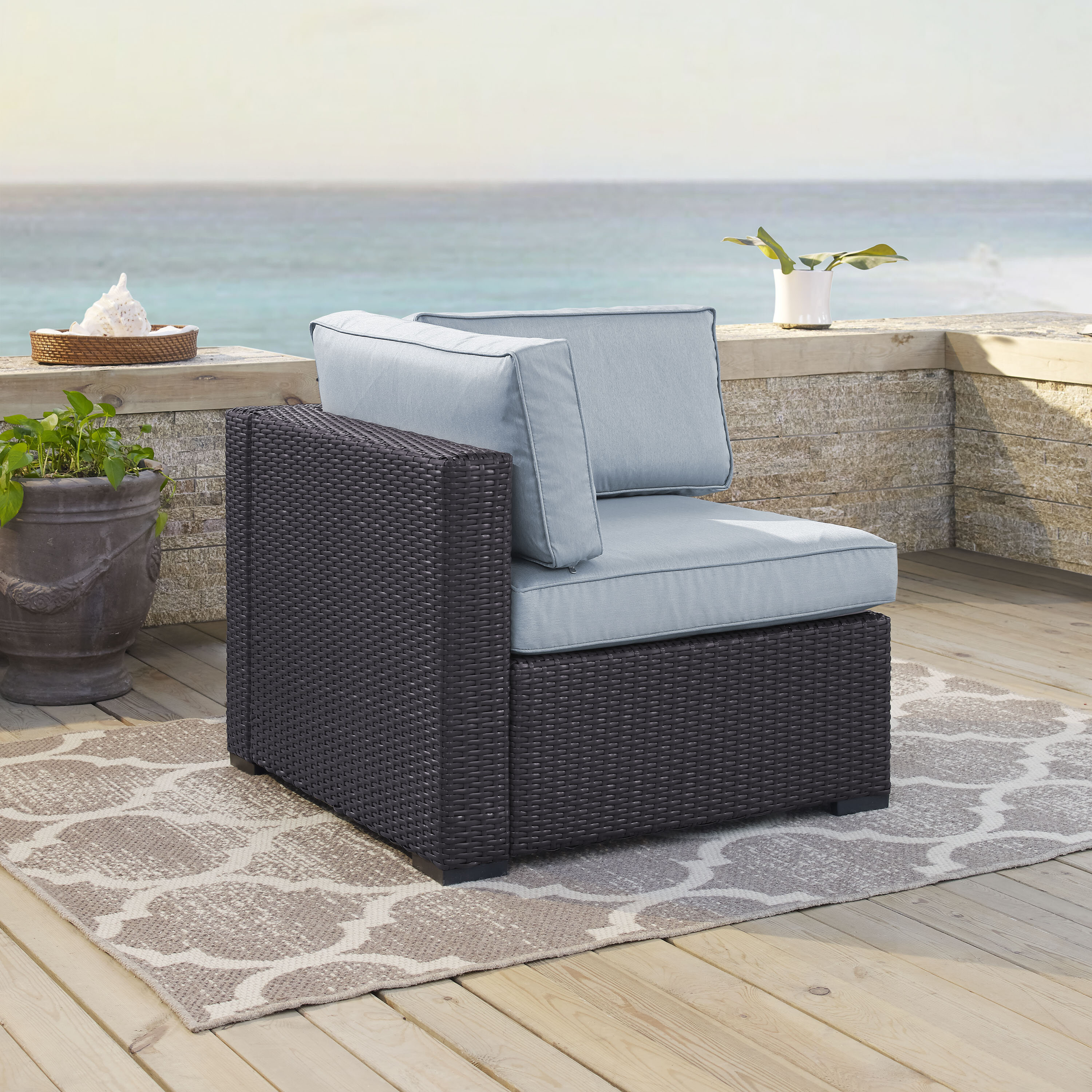 Lawson Corner Patio Chair With Cushions Reviews Joss Main