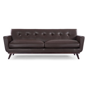 Mid Century Modern Leather Sofas You Ll Love Wayfair Quickview