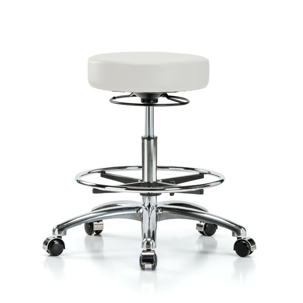 Height Adjustable Massage Therapy Swivel Stool With Foot Ring By Perch Chairs Stools