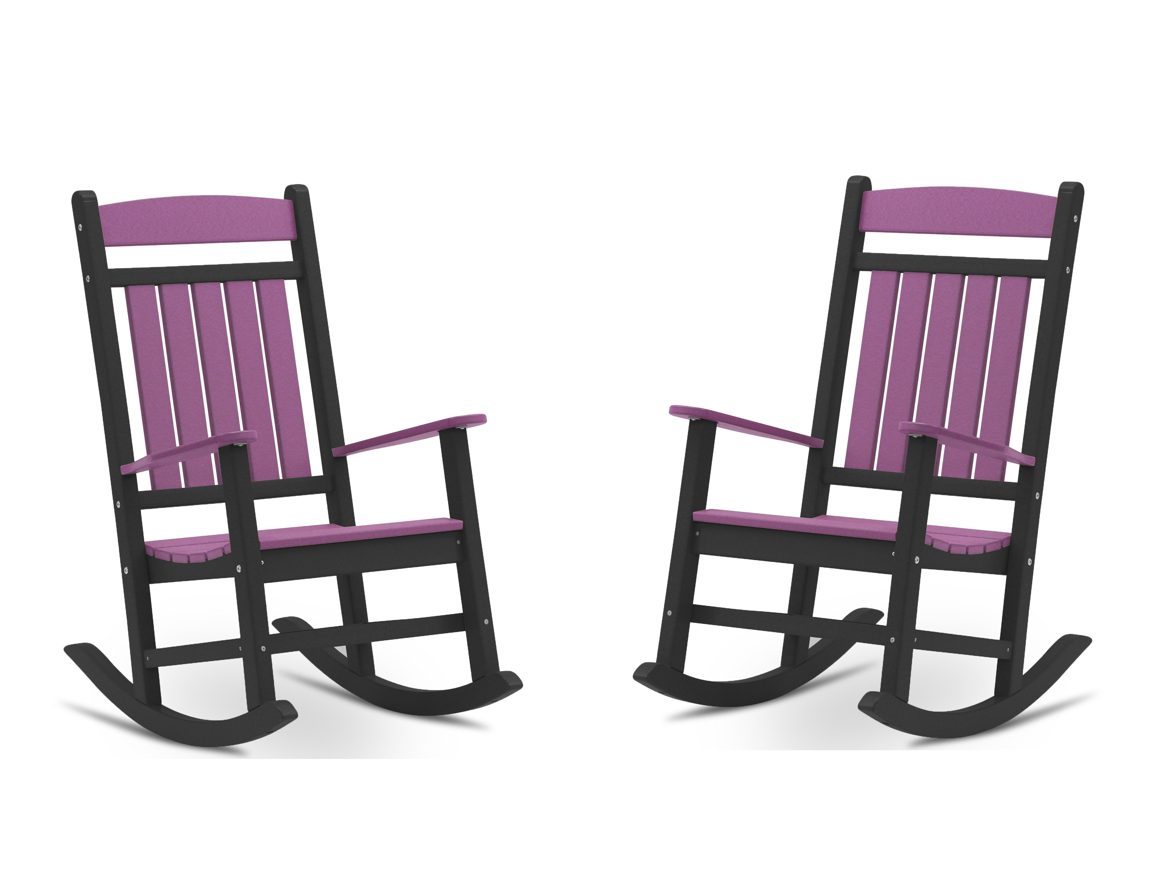 purple glider rocker