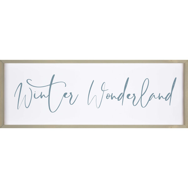 The Holiday Aisle Winter Wonderland Picture Frame Textual Art