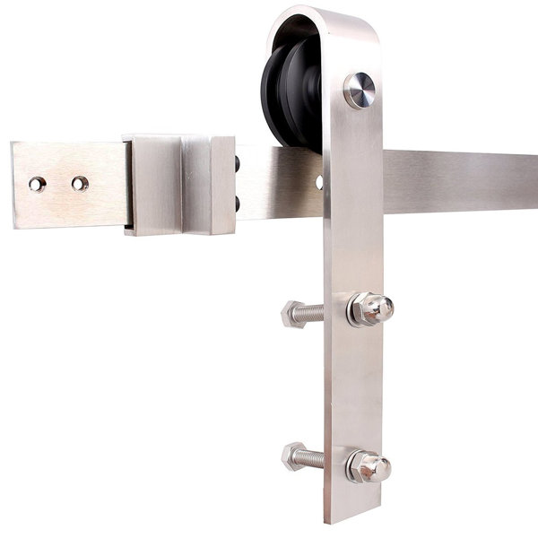 Knotty Solid Panelled Wood Interior Barn Door by TMS