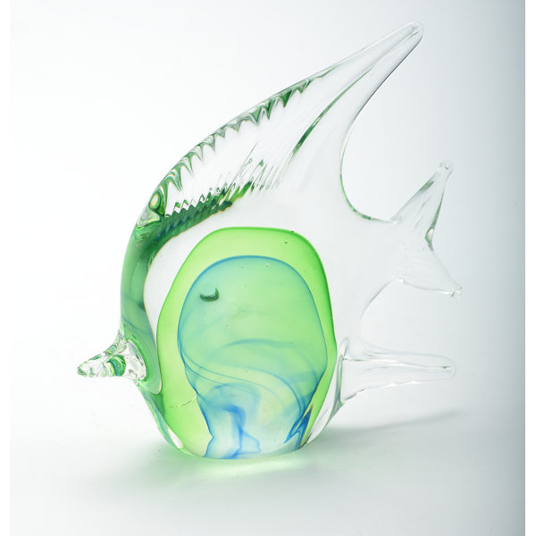 Glass Fish Figurine by Diamond Star Glass