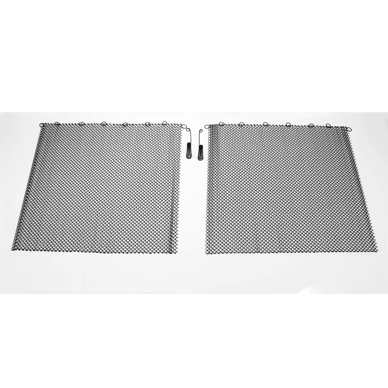 Condar Mesh Curtain 2 Panel Steel Fireplace Screen Reviews Wayfair