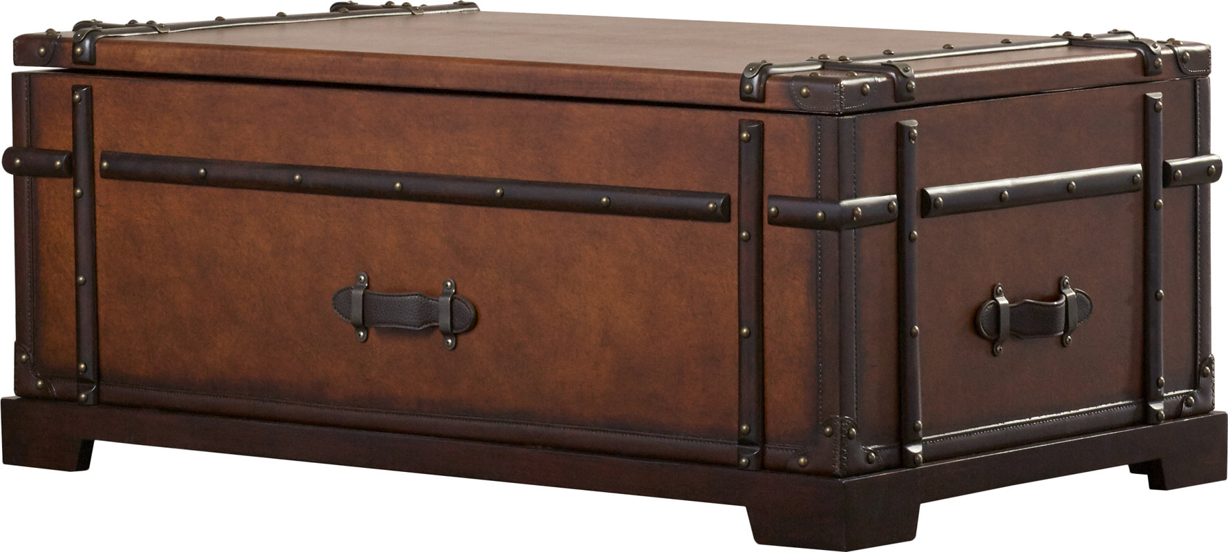 Darby Home Co Delavan Steamer Coffee Table Trunk with Lift Top & Reviews Wayfair