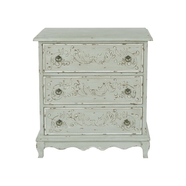 Cobos Hand Painted 3 Drawers Accent Chest By Ophelia & Co.