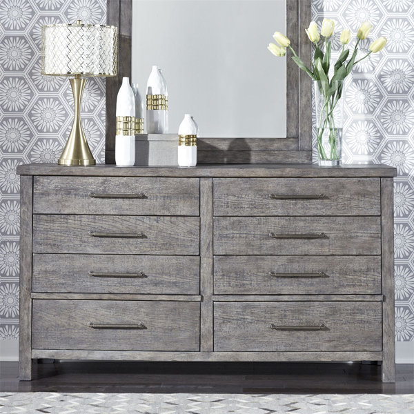 #2 Cortinas 8 Drawer Double Dresser By Gracie Oaks 2019 Sale