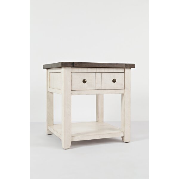 Westhoff Solid Wood End Table With Storage By Gracie Oaks
