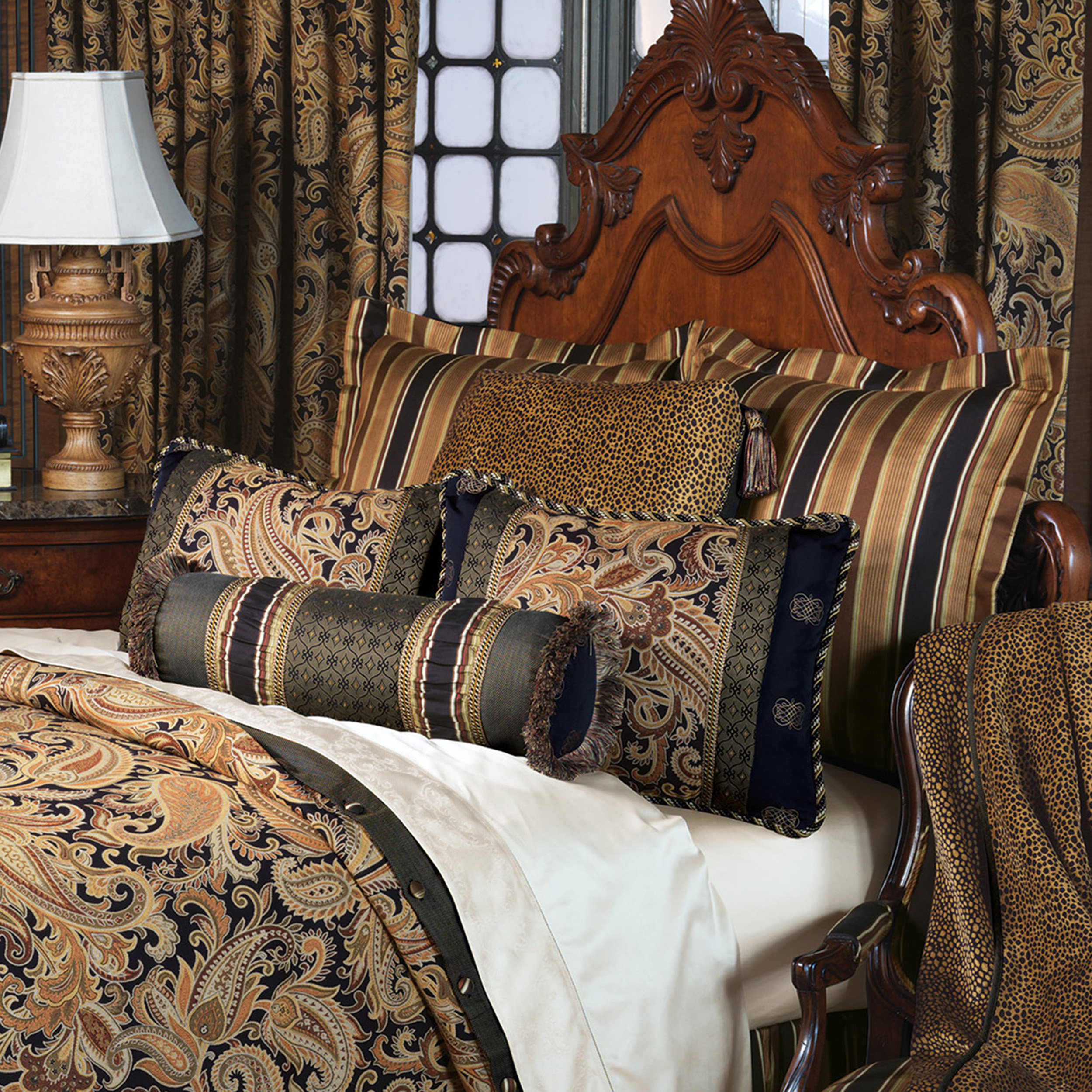 Eastern Accents Langdon Paisley Room Darkening Parisian Pleat