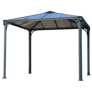 Palermou0099 9.5 Ft. W x 9.5 Ft. D Aluminum Permanent Gazebo