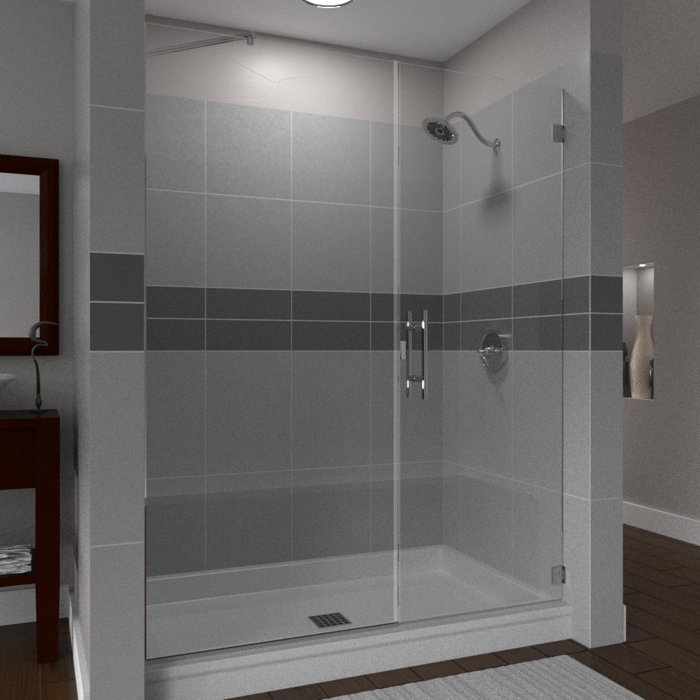 Arizona Shower Door Scottsdale 35 X 72 Hinged Frameless Shower
