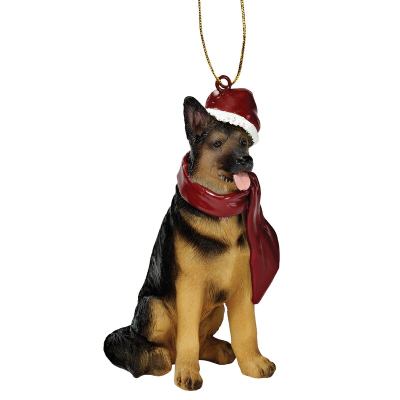 large german shepherd garden ornament