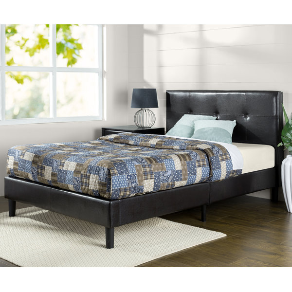 Best Choices Stitched Upholstered Platform Bed By Zinus Coupon