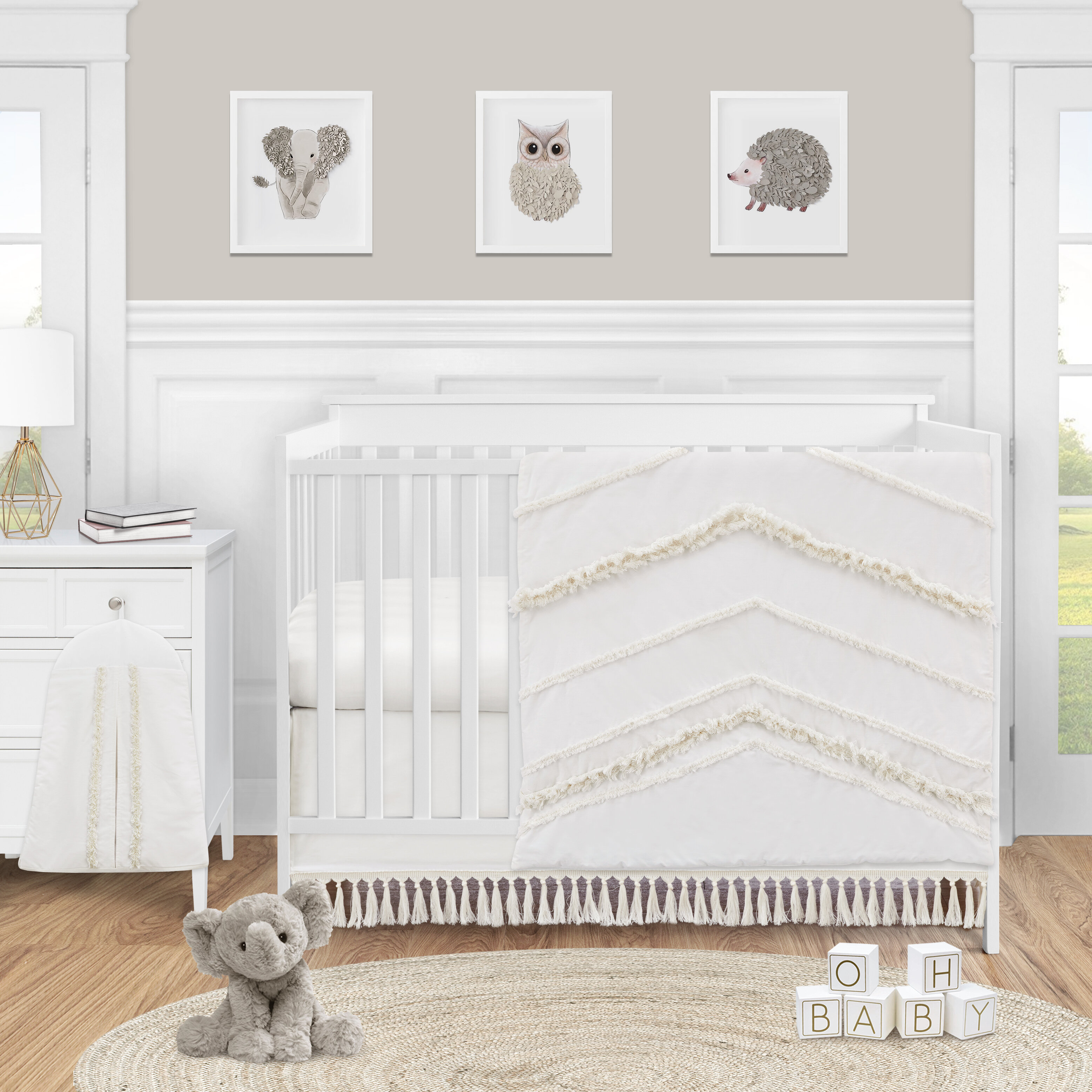 Sweet Jojo Designs Fringe 4 Piece Crib Bedding Set Reviews Wayfair