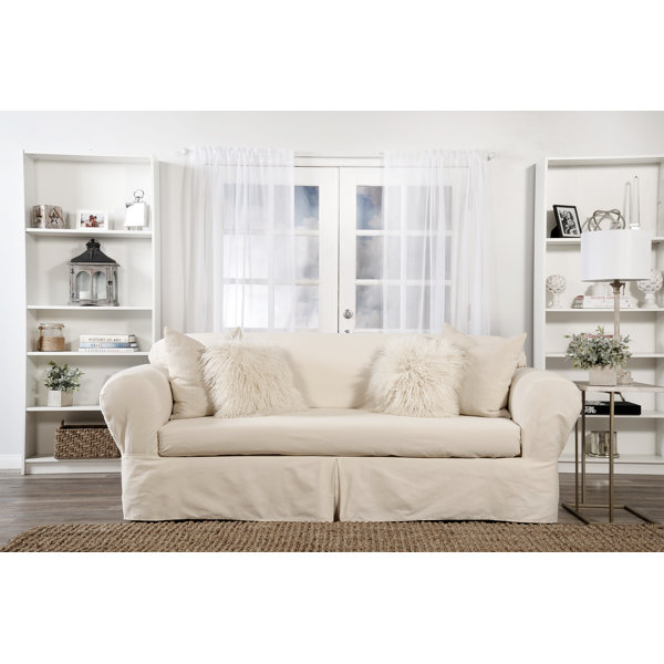 Box Cushion Loveseat Slipcover By Darby Home Co