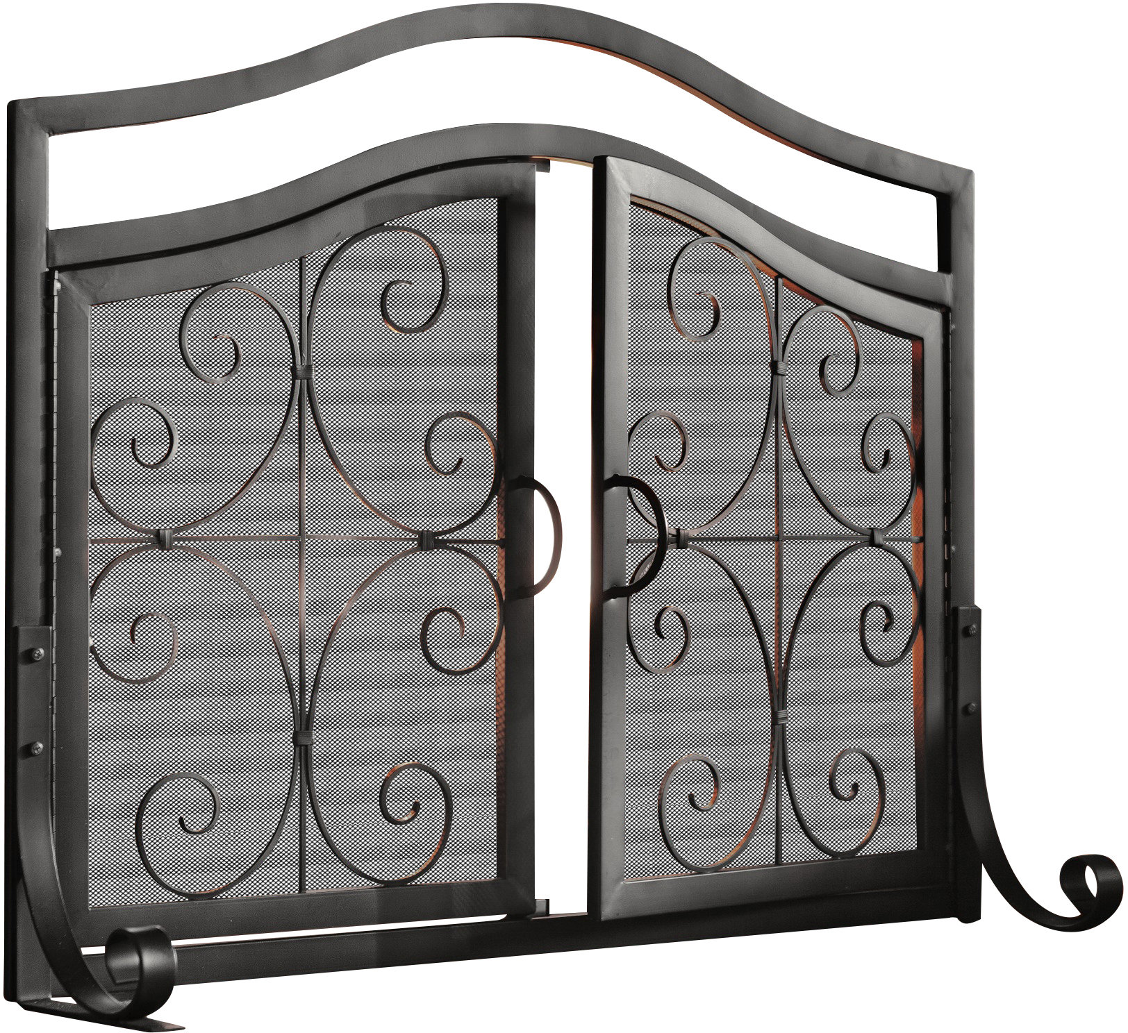Plow Hearth Single Iron Fireplace Screen Reviews Wayfair
