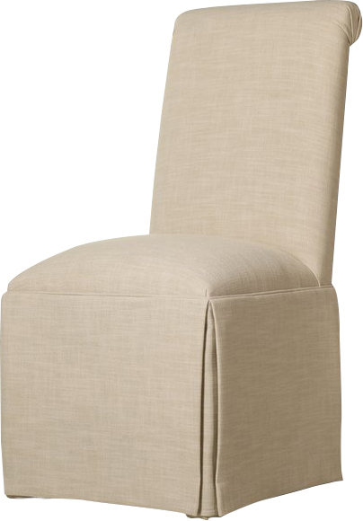 Weare Solid Back Skirted Upholstered Dining Chair by Alcott Hill