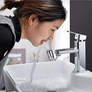 Faucet Aerator Faucet sprayer 720°Rotatable Faucet Sprayer Head Anti-Splash Leak proof Design Double O-Ring 4-Layer Net Filter Oxygen-Enriched Foam Kitchen Bathroom Tool Accessories,24mm