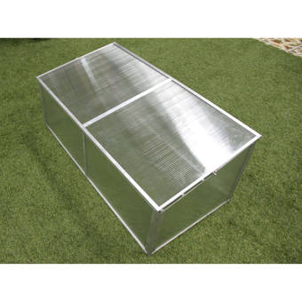 Ogrow Aluminium Greenhouse Walk In 6 X 4 With Sliding Door And Adjustable Roof Vent Reviews Wayfair