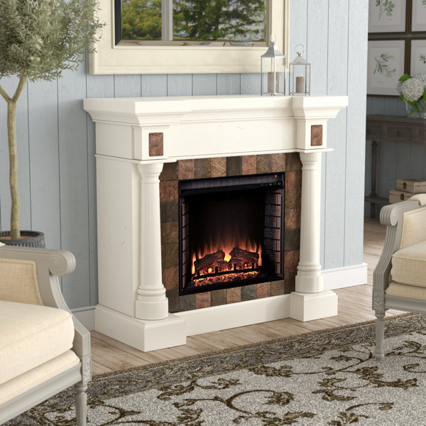 Clatterbuck Electric Fireplace by Fleur De Lis Living