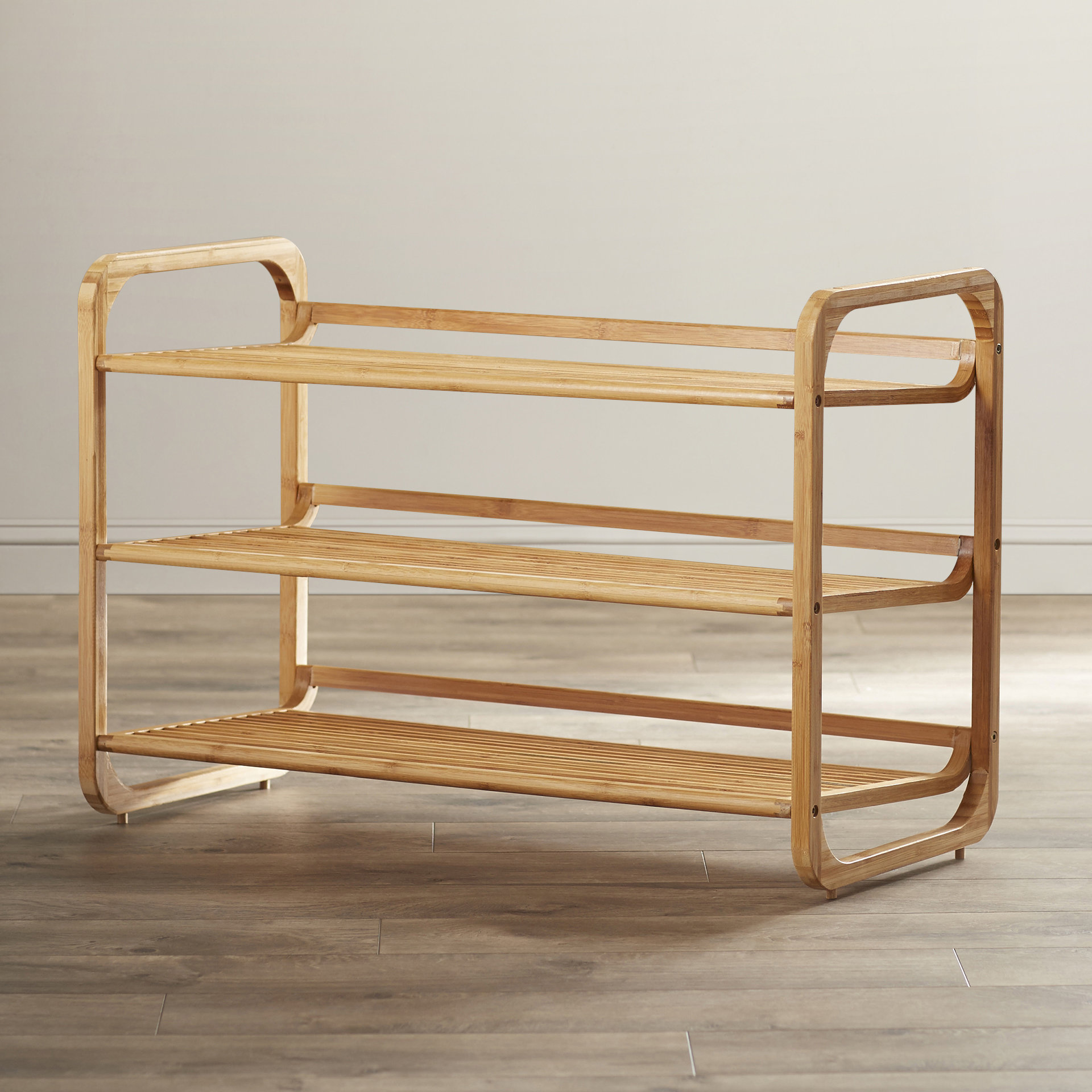 Rebrilliant 3 Tier 12 Pair Shoe Rack Reviews Wayfair