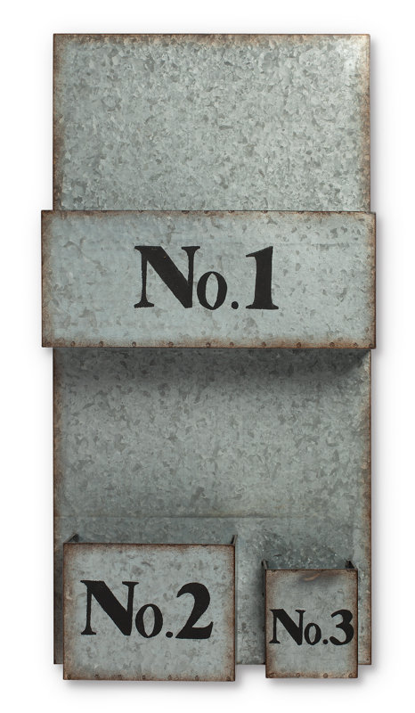 Metal Wall File the gerson companies lone elm studio 13" x 26" x 3.5" galvanized Metal Wall File the gerson companies lone elm studio 13" x 26" x 3.5" galvanized