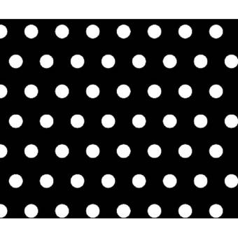 black and white polka dot crib sheet
