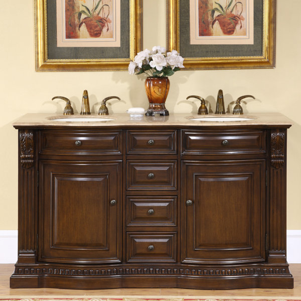 Hedlund 60 Double Bathroom Vanity Set by Three Posts