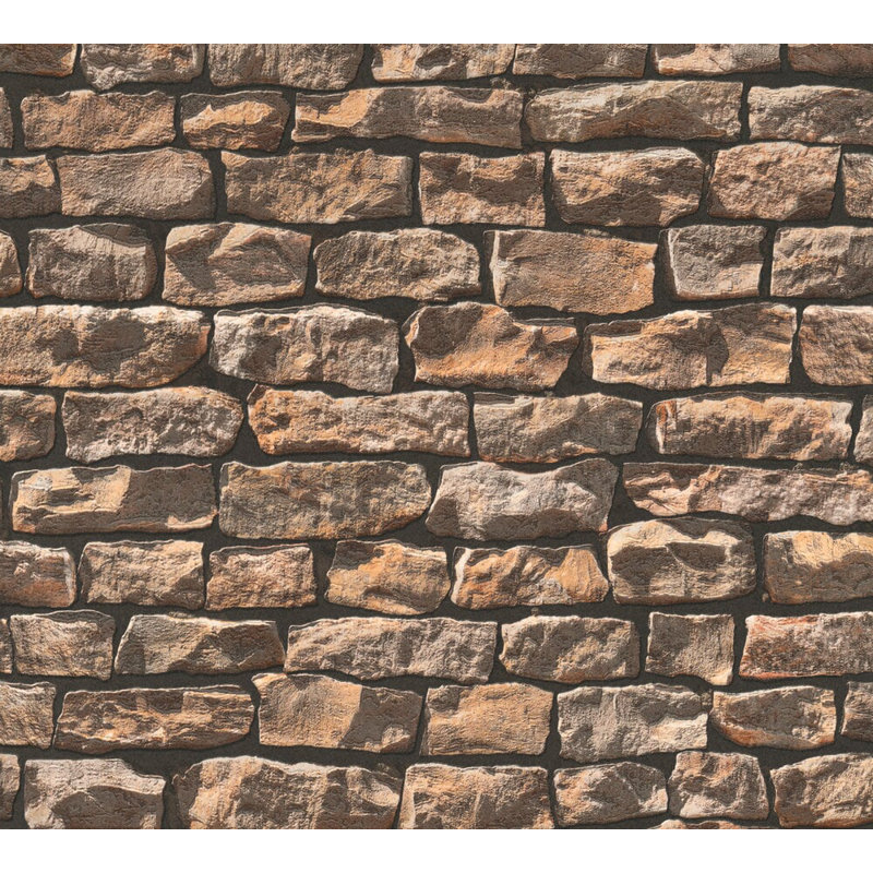 Millwood Pines Wallick Wood Stone Brick 33 L X 21 W Wallpaper