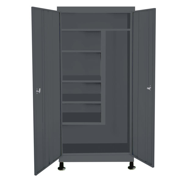 Steel Cabinets Usa 76 H X 30 W X 18 D Ultimate Utility Janitor Cabinet Reviews Wayfair