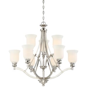 Ameche 9-Light Shaded Chandelier