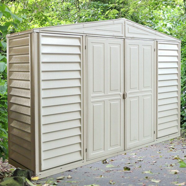 WoodBridge 10 ft. 6 in. W x 2 ft. 9 in. D Plastic Tool Shed by Duramax Building Products